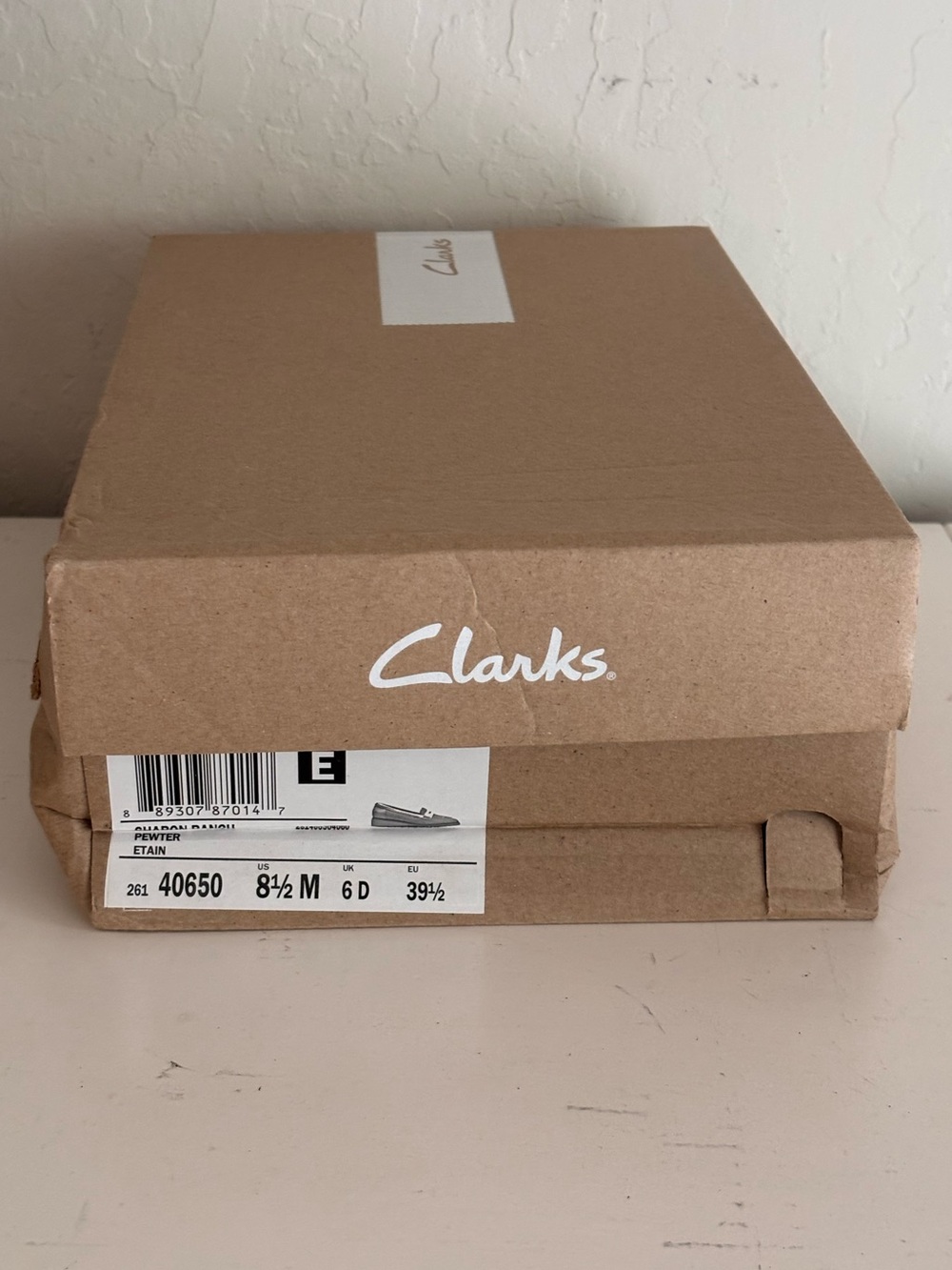 Clark’s Sharon Ranch Metallic Suede Penny Loafers Comfort Sole, Sz 8.5 - Picture 14 of 14